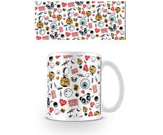 DC Comics Suicide Squad Taza de cerÃ¡mica, cerÃ¡mica, Multicolor, 7.9 x 11.00 x 9.3 cm