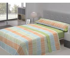 Javier Larrainzar - Juego de Sábanas Corfu Cama 160 - Color Verde