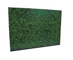 Clairefontaine Annonay Art carpeta con elástico, verde, A4, 26 x 38 cm