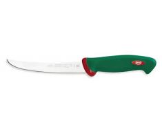 Sanelli Premana Cuchillo Deshueso, Curvo, Acero Inoxidable, Verde