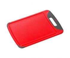 Silit Servieridee Tabla de Cortar con surco para lÃ­quidos y asa, Rojo, 38 cm