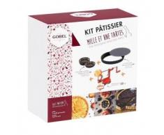 GOBEL â Kit 1001 tartas â 1 torta redonda acanalada à 28 cm â 6 tartaletas redondas acanaladas à 10 cm â 1 pelador de manzanas La bonne Semine