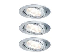 Paulmann 939.70 foco Recessed lighting spot Aluminio 7 W A - Punto de luz (Recessed lighting spot, 1 bombilla(s), LED, 7 W, 2700 K, Aluminio)
