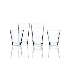 Leonardo Onda - Vaso de cristal transparente (12 unidades)