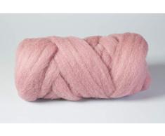 Ovillo de lana extragrande, color violeta, tamaÃ±o XL, 12 colores, 100% natural, 390 g, 3-4 cm de grosor, muy suave para tejer brazos XXL, para mantas, bufandas, cojines, mantas y respaldos Stylit