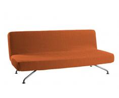 Martina Home Emilia Funda de Sofá Clic Clac, Tela, Naranja, 180 a 205 cm