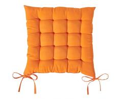 Today - Cojín Acolchado de poliéster para Silla, Modelo Chantilly, 40 x 40 cm, poliéster, Naranja, 40x40x2 cm