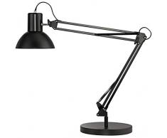 Unilux Success 80 - LÃ¡mpara LED de escritorio (cromo, con brazo articulado de metal, incluye bombilla LED), aluminio plÃ¡stico, Negro 11W