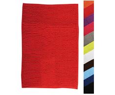 Alfombra DE BAÃO Chenille 40X60 cm Rojo