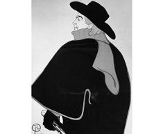 Lautrec Black White Singer Aristide Bruant Advert Artwork Art Print Canvas Premium Wall Decor Poster Mural Publicidad pared PÃ³ster
