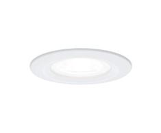 Paulmann 4000K 92982 Luminaria LED Nova, redonda, 1x6,5 W foco, blanco mate, Spot, aluminio-zinc, lÃ¡mpara empotrable 4000 K GU10, 6.5 W, 1 Unidad (Paquete de 1)