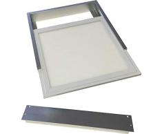 SeKi - Marco de montaje para panel de LED / luz de techo, plata, 30x30cm