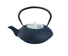 Bredemeijer Tetera hierro fund.c/tapa porc.+filtro Yantai-azul 1.2L