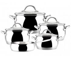 Magefesa MADI1079 Batería de Cocina, Acero Inoxidable, Multicolor