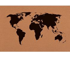 Eurographics World tablón de corcho, marrón, 60 x 40 x 1.8 cm