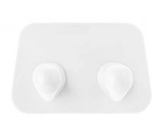 VIGAR Colgador Multiusos Doble Gancho Compact Gris Claro, Blanco, 11,6 x 7,5 x 7,5