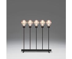 Konstsmide Candelabro de Metal, Negro