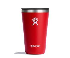 Hydro Flask - Vaso Térmico All Around para Llevar de 473ml (16 oz) Tapa a Presión a Prueba de Derrames, de Acero Inoxidable y Aislamiento al VacÃo, para Bebidas Calientes/FrÃas, Sin BPA, Goji