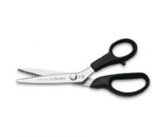 3Claveles 125 - Tijera en zig zag de 9, inox, mango nylon