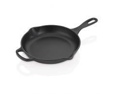 Le Creuset Skillet Evolution de Hierro Fundido, Redonda, à 23 cm, para Todas Las Fuentes de Calor, Incl. inducción, Negro Mate, 23.0 cm