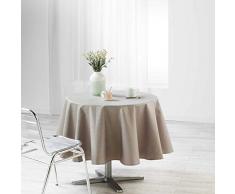 Mantel Redondo Suave de Interior, 180 cm, Revestimiento liany Gris
