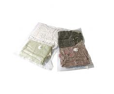 Compactor RAN2233 - Set 2 bolsas ahorra espacio, 55 x 90 cm y 80 x 100 cm, transparente