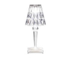 Kartell Battery Lámpara, Transparente, 12 x 26 x 12 cm