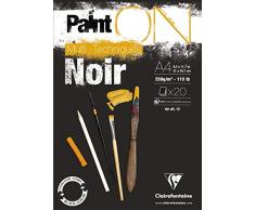 Clairefontaine - Papel de dibujo (50 x 65 cm), color negro
