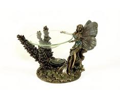 Figura Decorativa Hada Con Quemador De Aceite. 20 X 14 X 15 Cm.