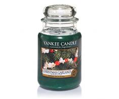 Yankee Candle - Guirnalda de Navidad, Vela en Frasco Grande