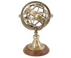 Générique 121 Objeto de decoración, Esfera armilar, latón Envejecido, 30 x 19 x 19 cm