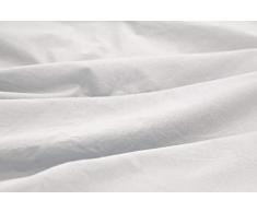 L1NK STUDIO Funda nordica Cama 90 cm (150X220cm) 100% algodón (Percal 200 Hilos) Blanco
