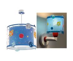 Dalber Planets Lámpara Infantil de Techo Plantes Planetas, Azul, 33 x 33 x 25 cm & Aplique Infantil De Pared Planets Planetas Sistema Solar (41349), lámparas infantiles