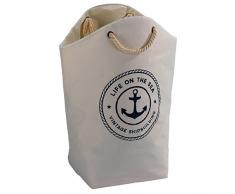 Wenko 62000100 Cesta para Colada, PoliÃ©ster, Polipropileno, Beige