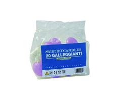 Velas flotantes, violeta claro, diámetro 4,5 cm, altura 2,7 cm, 20 unidades