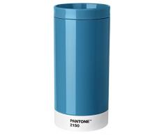 Pantone Vaso de Viaje, Acero Inoxidable, ABS, Blue 2150, 7.5 x 7.5 x 16.4 cm