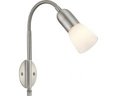 GLOBO CATHY flexo blanco cristal de la pared la luz 1x40W