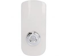 Luz nocturna LED con detector de movimiento y sensor crepuscular y baterÃa integrada y función de linterna.