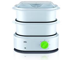 Braun FS 3000 - Vaporera, 850W, 2 L, 2 cestas, verde/blanco