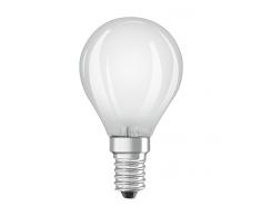 Osram LED Base Classic P / Lámpara LED, forma mini esférica clásica: E14, 4 W, 220-240 V, 40 W Reemplazo, Blanco cálido, 2700 K, 2Pack