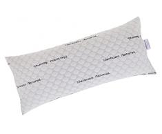 Todocama - Almohada viscoelÃ¡stica Carbono con Copos 100% viscoelÃ¡sticos. Tejido Strech de Carbono. Firmeza Media - Alta. (Todas Las Medidas Disponibles) (90 cm)