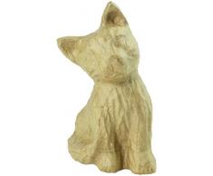 DecopatchÂ âÂ 18Â x 13,5Â x 10Â cm 15,5Â cm Papel machÃ©, diseÃ±o de Gato, Color marrÃ³n