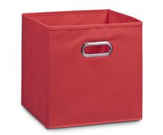 Zeller 14117 - Caja de almacenaje de tela, plegable, 32 x 32 x 32 cm, color rojo