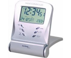 Technoline WT 171 - Radio Despertador de Viaje, Color Plateado