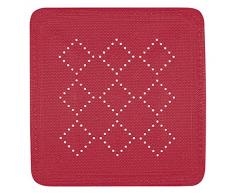 Spirella 55 x 55, Rojo colección Alaska, Alfombrilla de Ducha, PVC