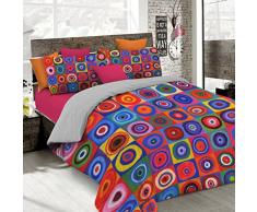 Sogni dAutore Cubierta de edredón con impresión digital de cobertura completa,250x200cm, SD64, 100 % Algodón, DOBLE