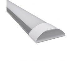 Led Atomant Lampara de superficie 60cm 18w, color blanco neutro 4500K. Tubo led integrado T8, 18 W