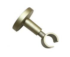 Gardinia - Soporte de Techo para Cortina (19 mm de diámetro, Acero), Color champán