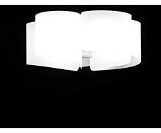 Selene - PlafÃ³n de papel de 70 W, color blanco brillante