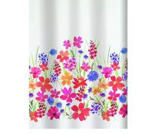 Spirella 10.16402 Campo - Cortina de ducha textil (180 x 200 cm), multicolor